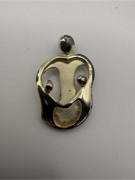 Carolyn Pollack Jewelry - Vintage Carolyn Pollack Relios 925 Sterling Silver Family Hug Pendant Charm